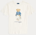 Women TEDDY BEAR T-SHIRT WHITE BLUE JACKET