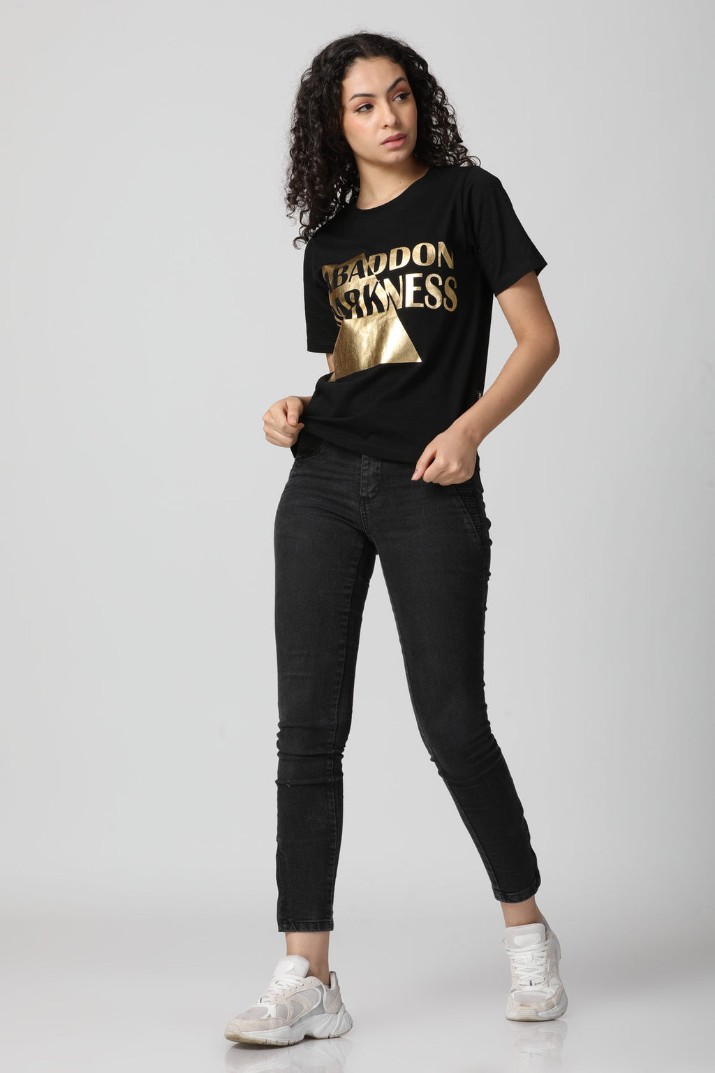 Gold Foil Box Logo T-Shirt