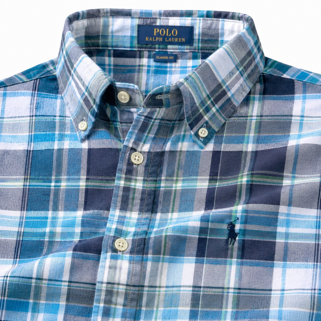 RL Madras cotton Blue checks (super soft)