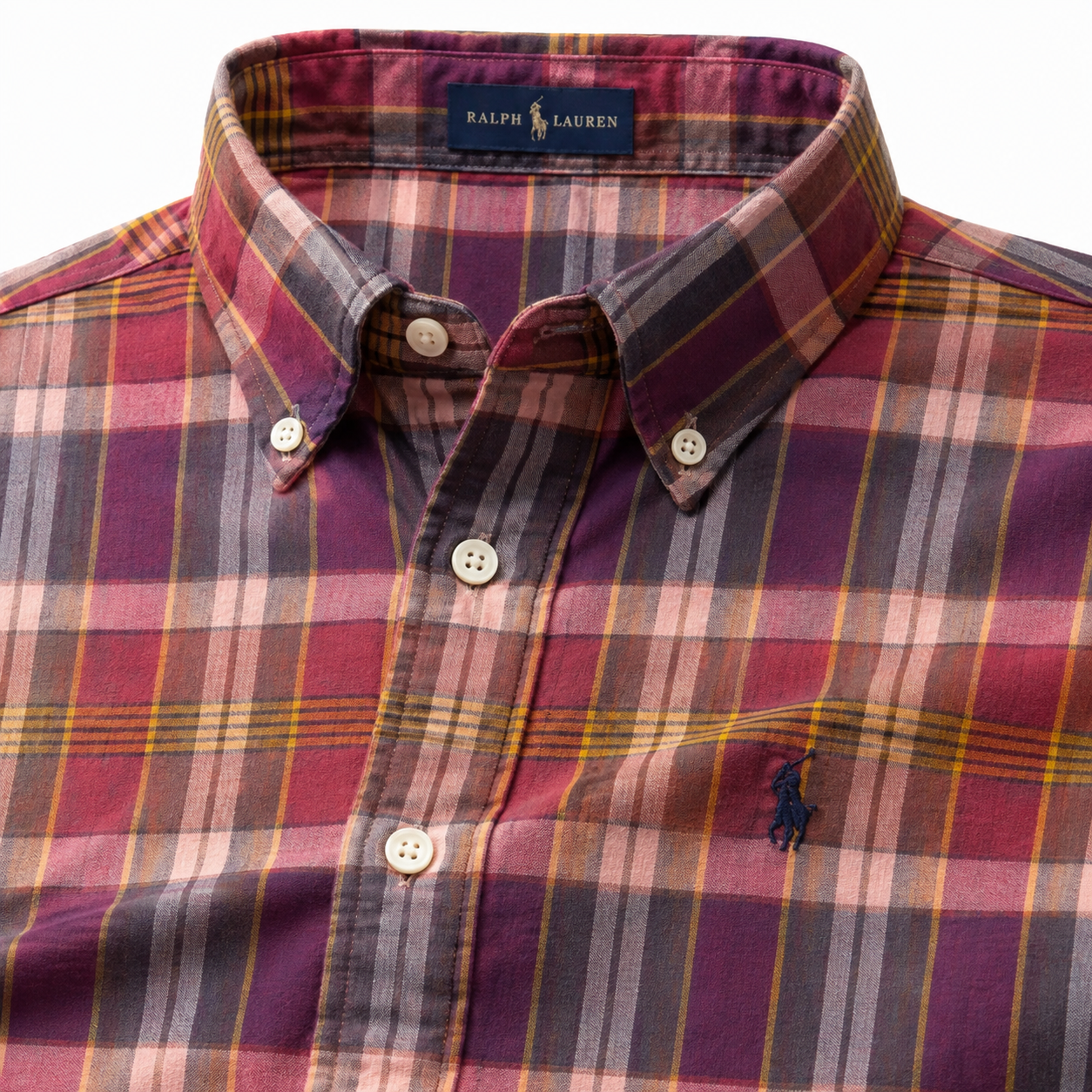 RL Madras cotton purple checks (super soft)
