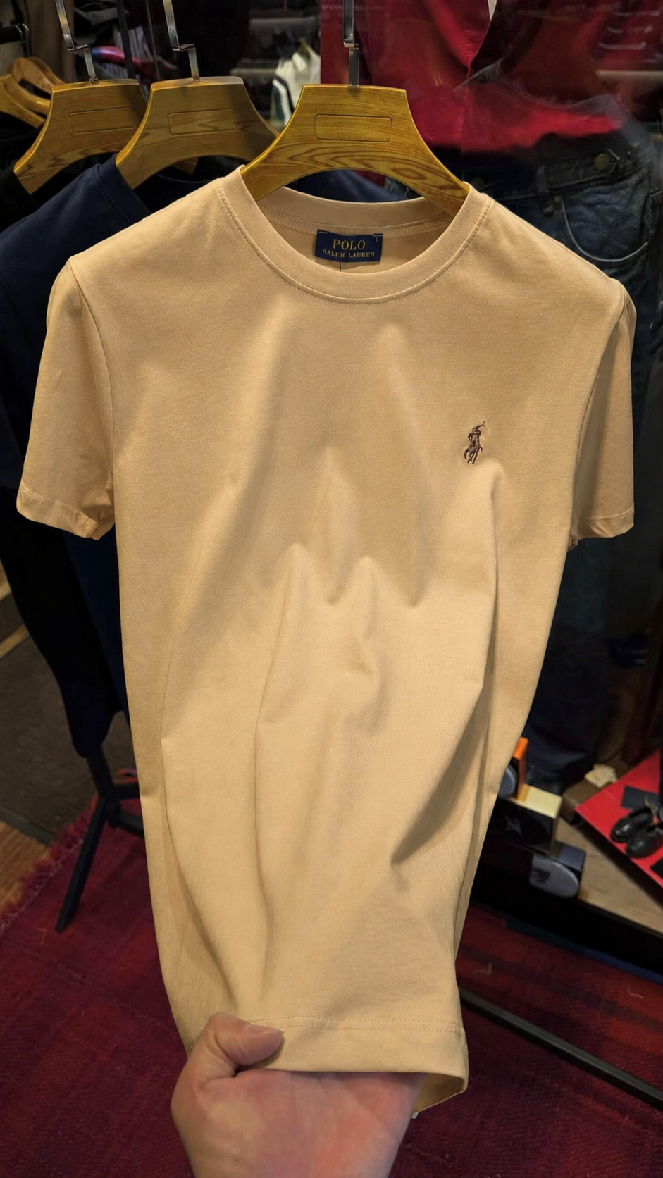 Women Pony Horse Cream Tshirt