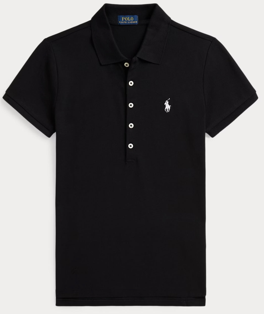 Women Black Polo T-Shirts