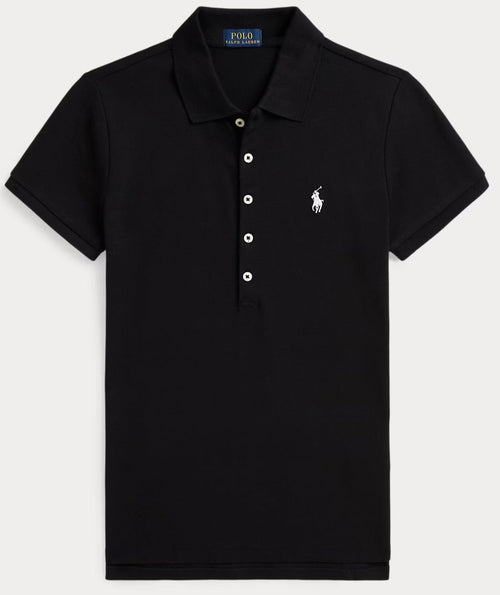Women Black Polo T-Shirts