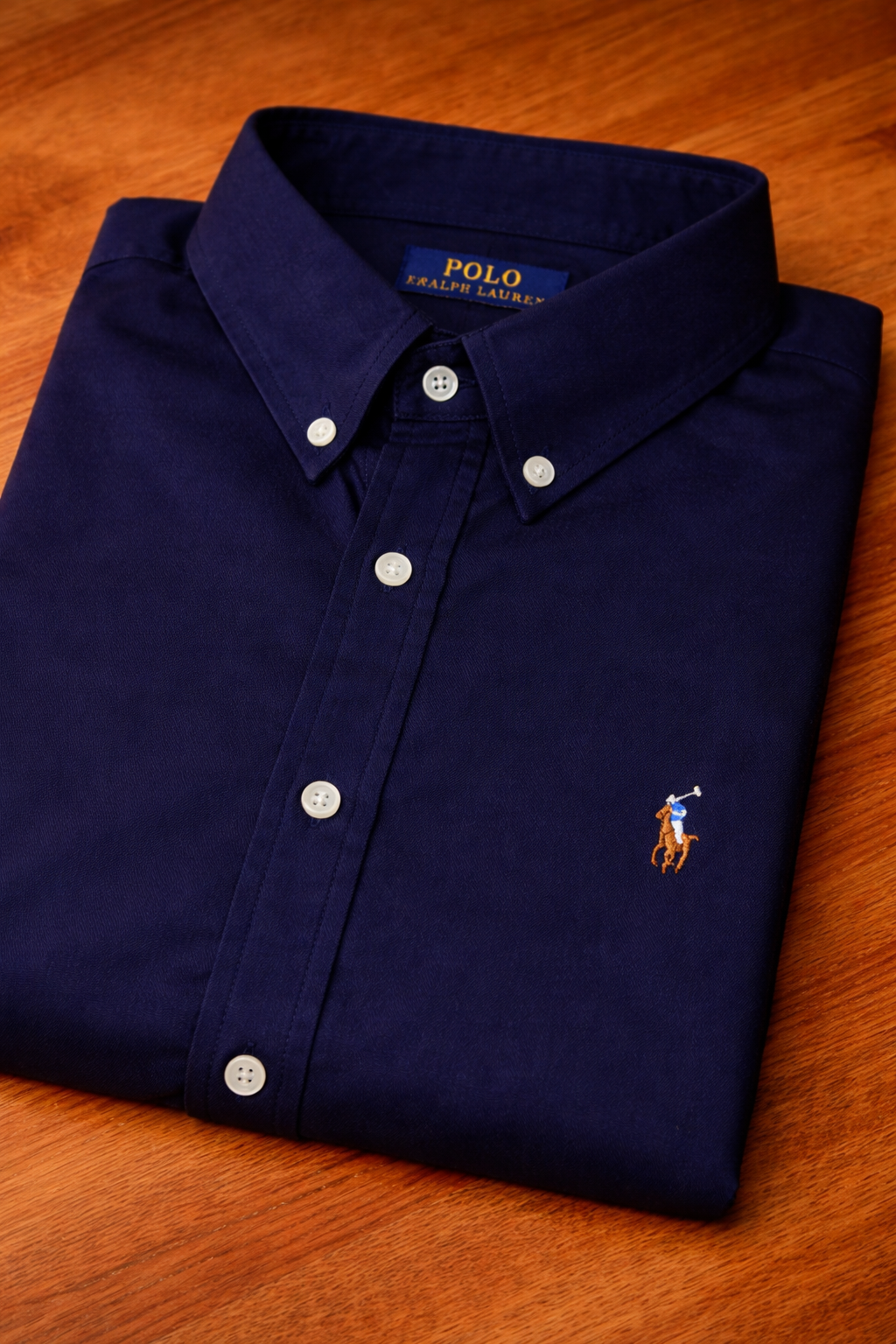 Navy Oxford Multi Logo