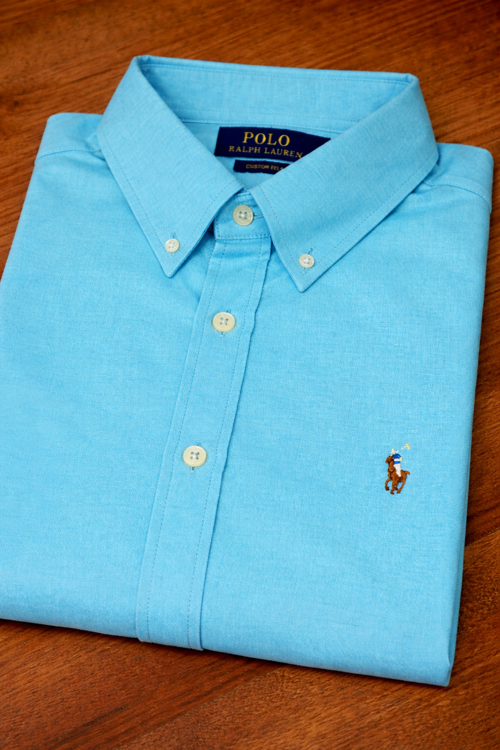 Aqua Blue Shirt Multi Logo