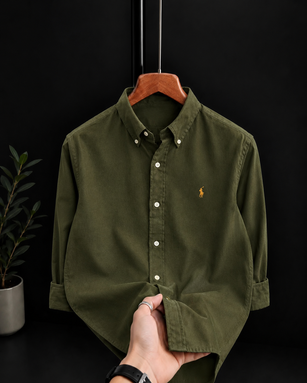 ABD Olive LINEN Shirt