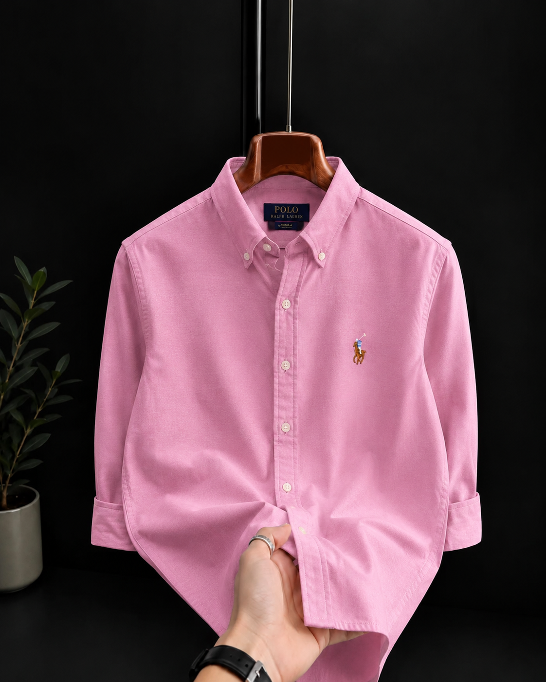 Peach Shirt Multi Logo