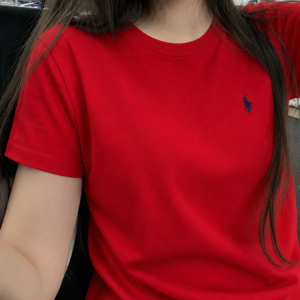 Women Pony Horse Red Tshirt