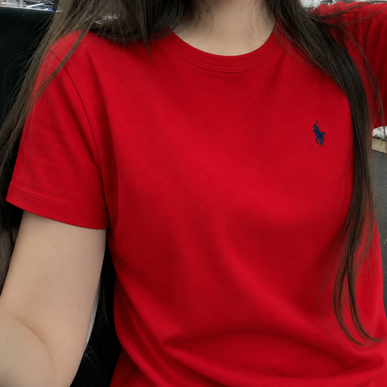 Women Pony Horse Red Tshirt