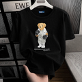 Women TEDDY BEAR T-SHIRT BLACK GYM