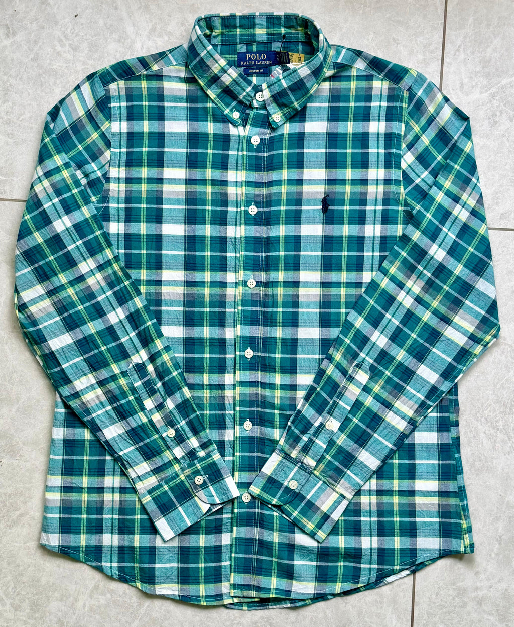 RL Madras cotton green checks (super soft)