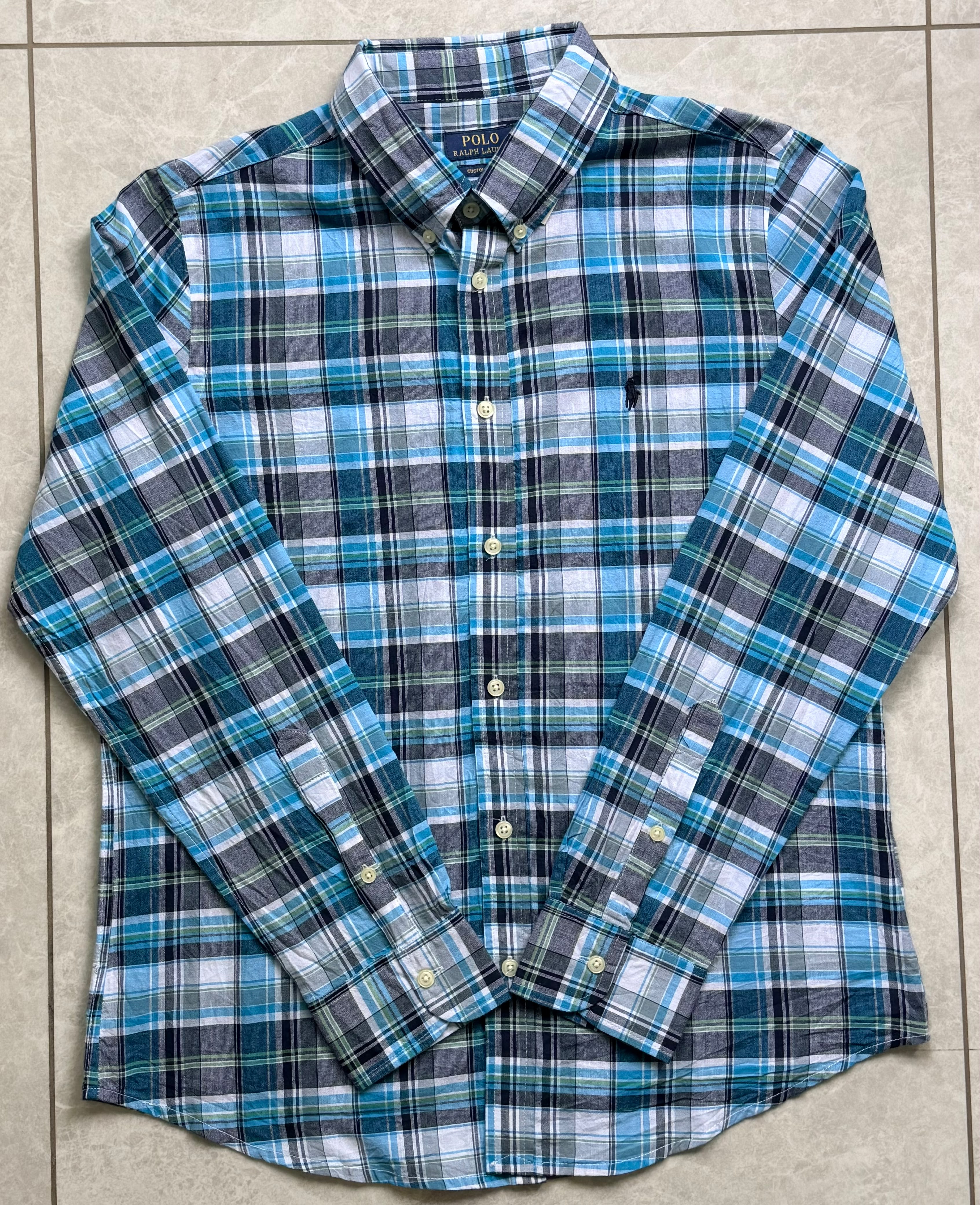 RL Madras cotton Blue checks (super soft)