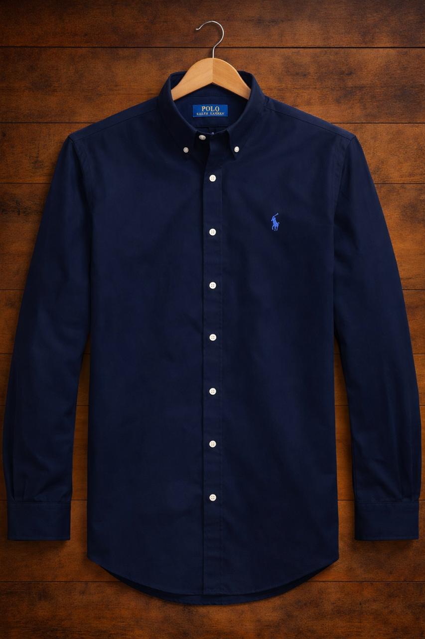 Navy Oxford Multi Logo